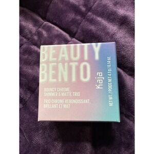 Kaja Beauty Bento Bouncy Chrome,Shimmer & Matte Eyeshadow Trio 16 Peach Madeline